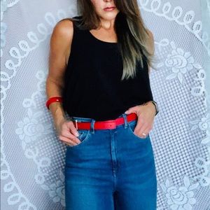 ASOS “Farleigh” High-Waisted Slim Mom Jeans